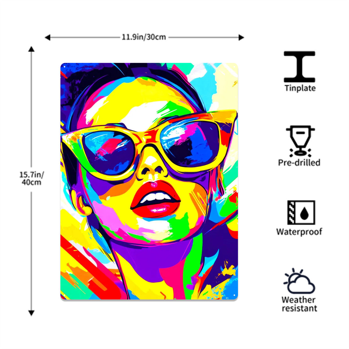 QUORIX AI X FK - Pop Culture Vibes – Tin Sign Art